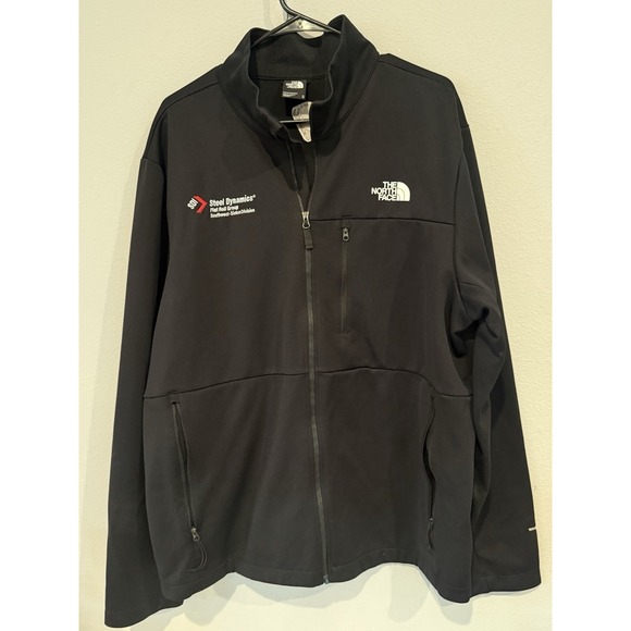 The North Face Men's XL Full Zip Soft Shell Jacket Black Corporate Logo‎ - Picture 4 of 5